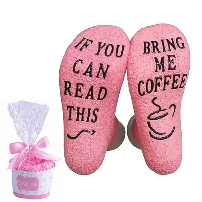 Imagen de Zundo If You Can Read This Bring Me Coffee Calcetines,Calcetines de Mujeres 1 Pares