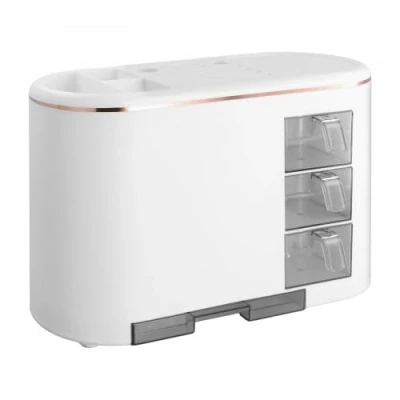 Imagen de Litinliv Soporte para Utensilios de Cocina, Bloque Cuchillos Sin Cuchillos, con Ranura Tijera y Orificio Drenaje, Cuchillero Desmontable Portacuchillos