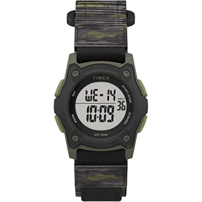 Imagen de Timex Boys Time Machines Digital Black/Green Camouflage Fast Wrap Strap Watch TW7C77500
