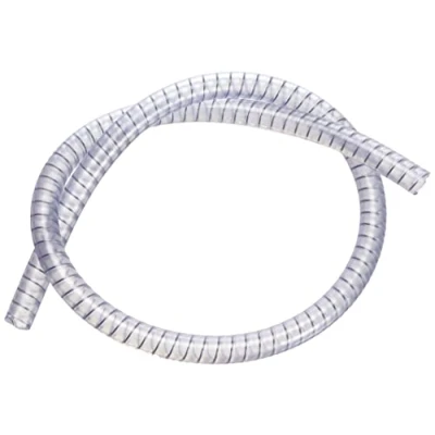 Imagen de Manguera Radiador Transparente Motoforce con Espiral De Acero D: 12X18Mm, 1 Metro para Motor Piaggio