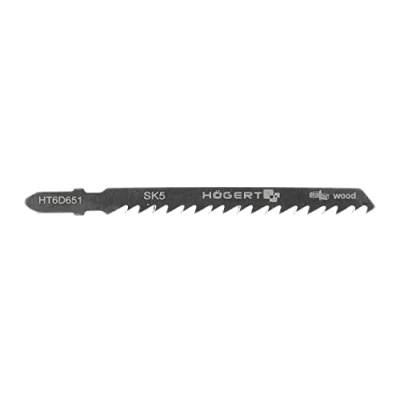 Imagen de Högert Technik 5 hojas de sierra calar para un corte rápido en madera acero SK5 6 TPI Longitud total: 100 mm Hoja trabajar madera, materiales y
