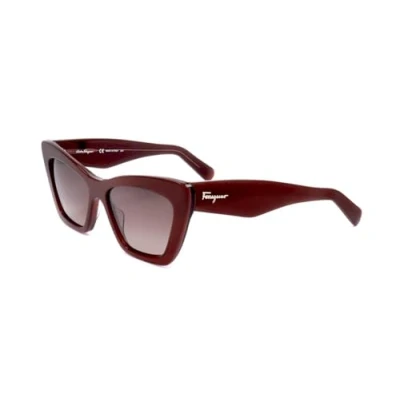 Imagen de Ferragamo Mujer SF929S 603 Gafas de sol Plástico Burdeos Gris Cat Eye Normal Sombreado