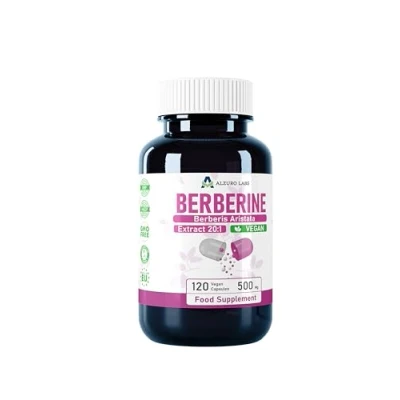 Imagen de Alzuro Labs Berberina 10.000mg equivalente (500mg 20:1 Extracto Berberis Aristata) 120 cápsulas veganas Alta dosis Suministro de 4 meses Probado en laboratorio Certificado GMP