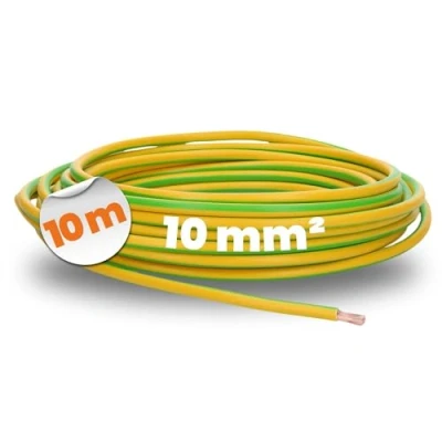 Imagen de 10 m Lapp 4520005 H07V K mm² Verde/Amarillo I Cable de Cableado Flexible PVC Single Core Trenzado