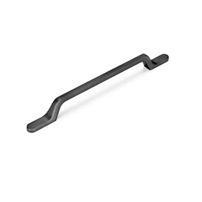 Imagen de EMUCA tirador para muebles, cajón, Intereje 160mm, L 225mm, Aluminio, Gris oscuro, Set de 25