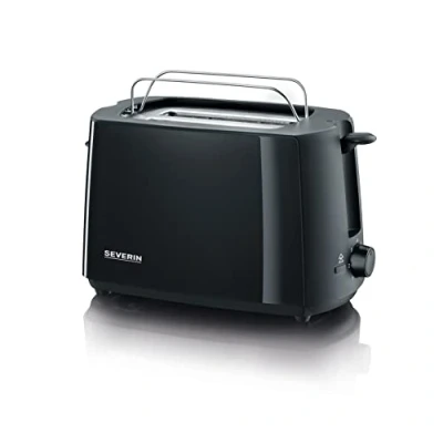Imagen de SEVERIN tostadora automática, con accesorio enrollable, cajón para migas y 700 W de potencia, negra, AT 2287