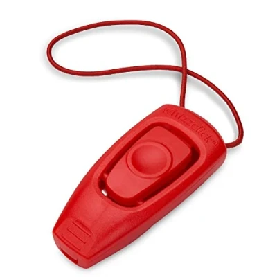 Imagen de COMPANY OF ANIMALS Whizzclick, clicker y Silbato dos en uno, para llamar al perro adiestrarlo reforzar comportamientos, Apto perros cachorros.