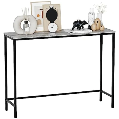 Imagen de Vida Designs Brooklyn Mesas de Consola, Madera ingeniería, Gray, No Drawer