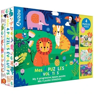 Imagen de Mis 4 Puzzles Evolutivos (multilingüe) Varios Autores (autor)