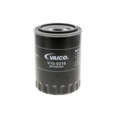 Imagen de VAICO V10 0316 Filtro de aceite 3/4 16 UNF Original calidad con válvula bloqueo retorno enroscable VOLKSWAGEN: GOLF 3