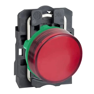 Imagen de Schneider Electric XB5AVM4 Piloto Luminoso Redondo Diámetro 22, IP65, LED Integral, 240 V, Terminales, Rojo