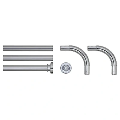 Imagen de Sealskin Seallux Set de Barra para cortina baño 3x Acoplador 2x Cromo