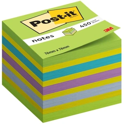 Imagen de Post It 2028 NB Notas adhesivas en cubo, 76 x mm, Color Verde
