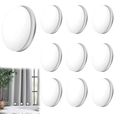 Imagen de RXKFIGX 10 Pares Pesos Cortinas,Blanco Redondo Contrapeso Cortina, para Cortinas, Duradero De Cortina Magnéticos, Clip Magnético Manteles Cortinas Ducha