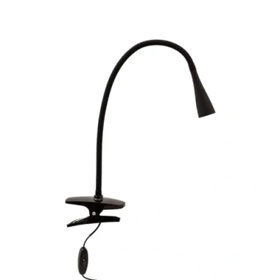Imagen de LED lámpara de pinza &#039;Baris&#039; (Moderno) en Negro hecho Metal (1 llama,) Lindby mesa, lectura