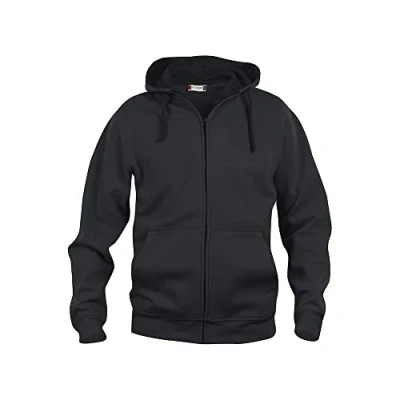 Imagen de Clique Basic Full Zip Hoody Sudadera con Capucha, Negro, XL para Hombre