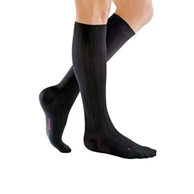 Imagen de Medi mediven for men AD Calcetines Altos KKL 2 Punta del Pie Cerrada I Longitud VI Longtud Normal, Negro