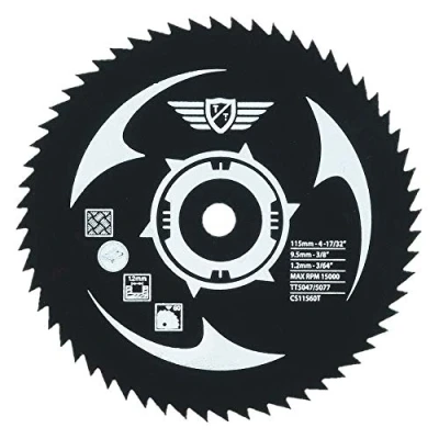 Imagen de Topstools CS11560T Hojas de sierra HSS 115 mm, 60T, 9,5 compatible con Worx WorxSaw XL WX427 WX429 WX437 WX439 WX531 400W 700W