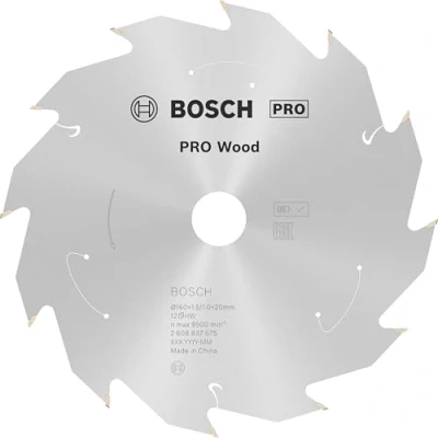 Imagen de Bosch Professional Disco de sierra circular Standard for Wood (madera, 160 x 20 1,5 mm, 12 dientes, accesorio sin cable)