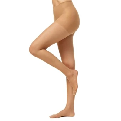 Imagen de Nur Die Medias transparentes para mujer, talla 44 48, color Beige (Mandel 116)
