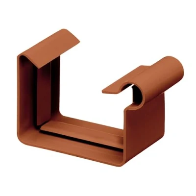 Imagen de INEFA Conector para canalón caja canalón, PVC NW 83marrón de plástico, accesorios canalón,made in Germany