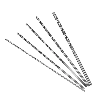 Imagen de 5 PCS Brocas largas, 150 mm de largo para madera acero alta velocidad, 2 3 3,5 4 Dureza Espiral Broca Vástago recto Juego herramienta
