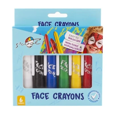 Imagen de S&#039;cool Rotuladores para pintar la cara en 6 colores