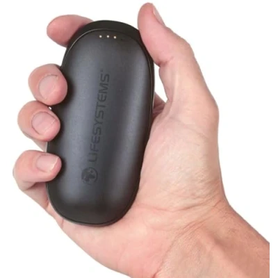 Imagen de Lifesystems Calientamanos recargables con función de Batería externa, USB y C 10 000 mAh, 4 niveles calor, Hasta 14 horas calor