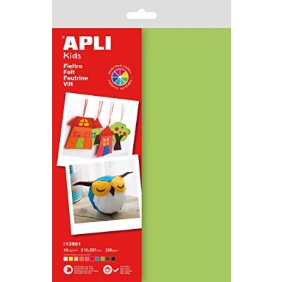 Imagen de Apli Paper Ref. 13581 B.Fieltro A4 Col.Surt.10H