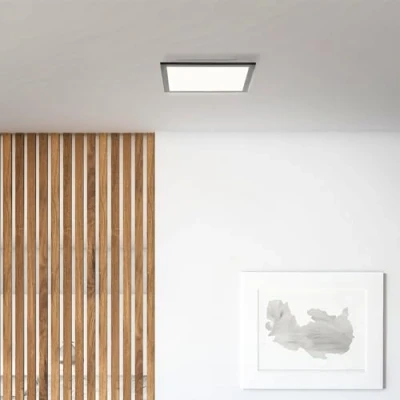 Imagen de Lightbox Basic LED Aufbaupaneel 30 x cm zeitloses Wand &amp; Deckenpanel mit schwarzem Rahmen neutralweißer Lichtfarbe (4000 K) 1900 lm für jeden Raum aus Aluminium/Kunststoff