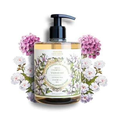 Imagen de Panier des Sens Jabón Líquido de Verbena Marsella Manos Hidratante con Aceite Coco 97% Ingredientes Naturales Fabricado en Francia 500ml