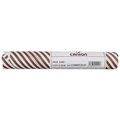 Imagen de Canson, Papeles técnicos, Suave, 40g, Rollo, 0,297x20m, Transparente