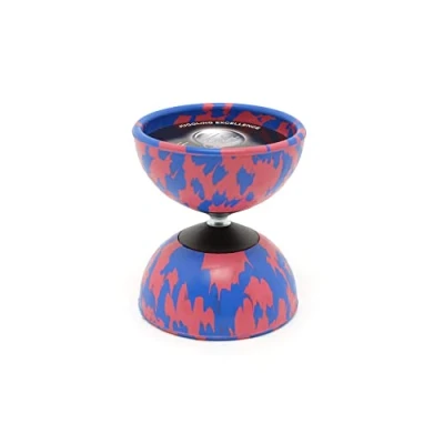 Imagen de Mister Babache Diabolo Medium Arlequín, Color Azul y Rosa, No Size (JDAM_GBleu/Rose)