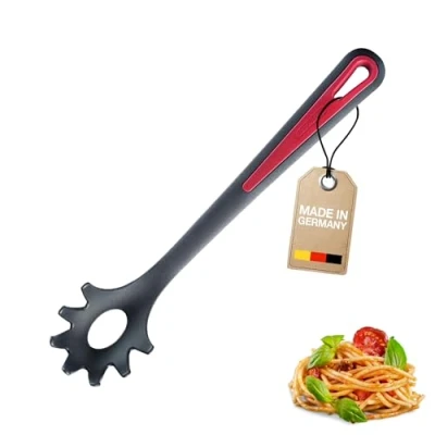 Imagen de Westmark Cuchara para Pasta y Espaguetis, Longitud: 30,5 cm, Gallant, Negro/Rojo, 29602270