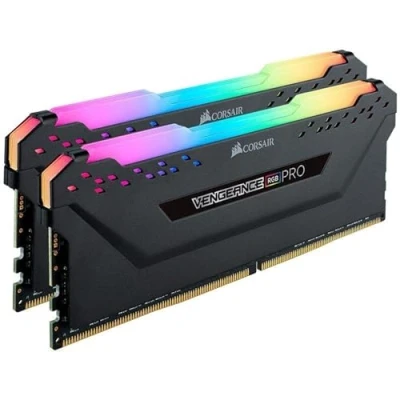 Imagen de Corsair Vengeance RGB PRO Kit de memoria 16 Gb (2 x 8 GB), DRAM DDR4, 3600 MHz, C18, Negro
