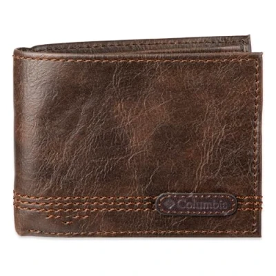 Imagen de Columbia Cartera Delgada con Bloqueo 100% RFID Accesorio de Viaje Billetera Plegable, Logotipo marrón, Taille Unique para Hombre