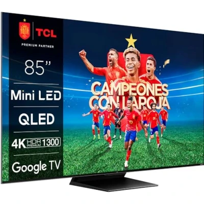 Imagen de TV Mini LED 85&quot; TCL 85C805, QLED 4K, 144Hz Motion Clarity Pro, Dolby Atmos, Game Master Pro 2.0, Negro