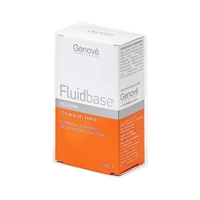 Imagen de Fluidbase Rederm 15% AHA Gel Forte Antiaging Pieles Secas y Acnéicas Deja la Piel Suave Lisa Combate Arrugas, Hiperpigmentación, Acné Moderado Lesiones Actínicas 30 ml