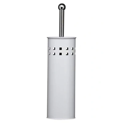 Imagen de Premier Housewares Escobilla con escobillara para baño (38 x 10 cm), diseño de cuadraditos, Color Morado
