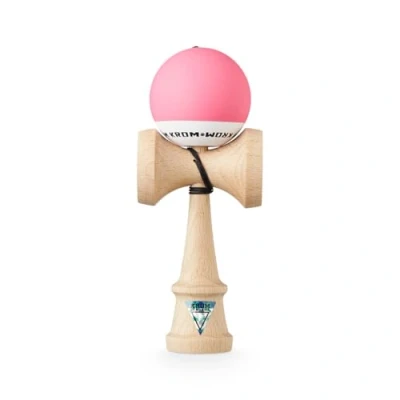 Imagen de KROM Juguete Kendama Pop Rosa Resistente y Duradero Mejora Tus Habilidades Cognitivas el Balance, los Reflejos la Creatividad Modelo Pro Hecho para Principiantes Expertos