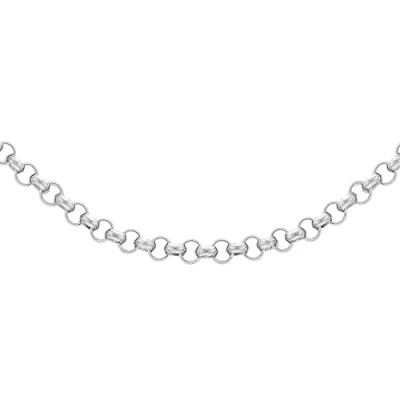 Imagen de Tuscany Silver Unisex Sterling 4.3 mm Round Belcher Chain Necklace of Length 51 cm/20 Inch
