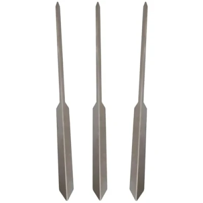 Imagen de Pack 3 Brochetas Espeto de Acero Inoxidable 50 cm Avalon Pincho para Carne, Verduras, Pescado (Sardina, Lubina) Barbacoa y Parrilla Resistente Duradero Asados Perfectos