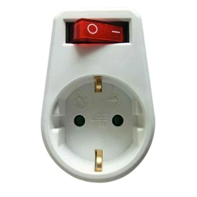 Imagen de Gembird Power Socket AC P/T W/Switch/EG AC1S 01 W