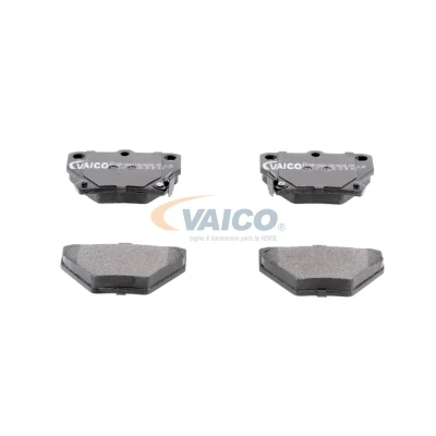 Imagen de VAICO V70 0034 Juego de pastillas freno Q+, calidad primer equipo Eje trasero con avisador acústico desgaste TOYOTA: Corolla IX Hatchback