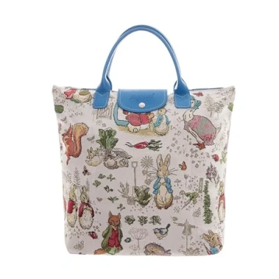 Imagen de Signare Peter Rabbit Tapestry Bolsa de compras plegable Diseño compacto ecológico 39 cm ancho x 35 alto Producto oficial Beatrix Potter Perfecto para fanáticos y compradores