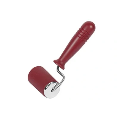 Imagen de KAISER Rodillo de 18 x 4 cm KAISERflex Red 100% silicona grado alimenticio con núcleo metal, asas ergonómicas, gran estabilidad dimensional y flexibilidad.