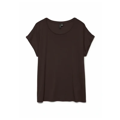 Imagen de Vero Moda Vmava Plain Camiseta básica, Mujer, Talla: XL, Chocolate torte