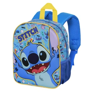 Imagen de Disney Lilo y Stitch Hello Mochila 3D Elite, Azul, 26 x 31 cm, Capacidad 8 L
