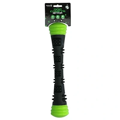 Imagen de Dog Comets Meteor Lanzador de Pelotas para Perros L 32 cm Palo Juguete Rebote Caucho Verde/Negro