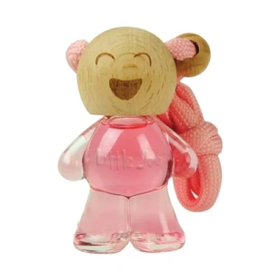 Imagen de Little Joe ambientador de botella cristal, aire para coche +/ 45 días fragancia fresca en el coche, caravana, hogar, armario, cocina, etc (flor/flores (rosa)